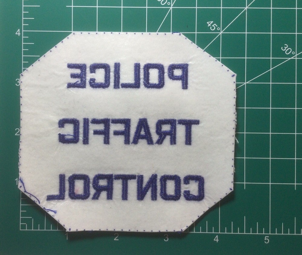 POLICE TRAFFIC CONTROL Embroidered Shoulder Patch [Chicago area security]