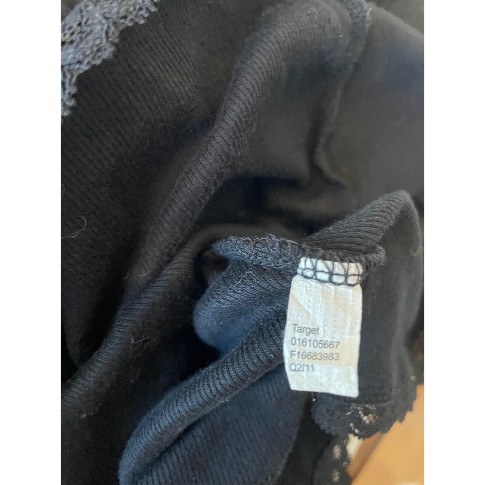 Mossimo Y2k Long Black Lace Trim Racerback Tank Top Size M Layering Indie