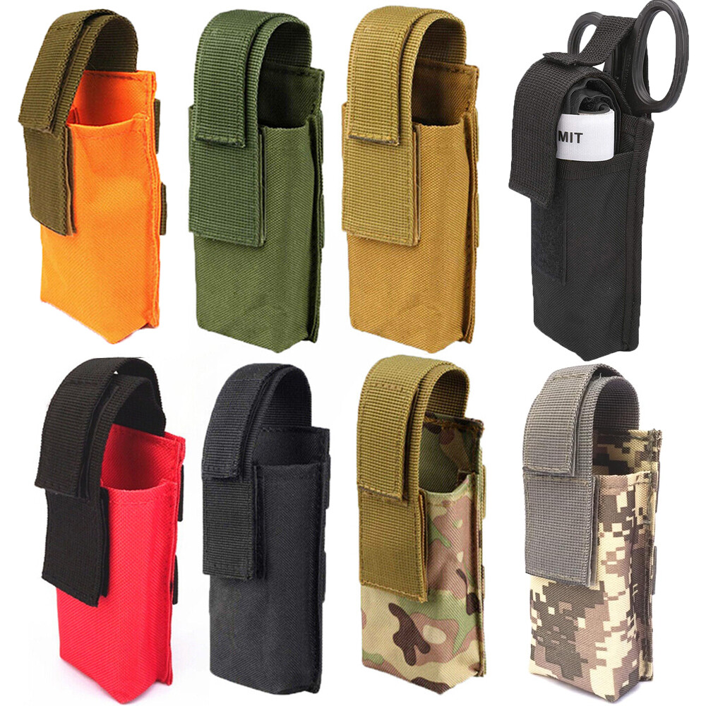 Molle Flashlight Holder Tactical Knife Sheath Pouch Military Multiuse Tool Pouch