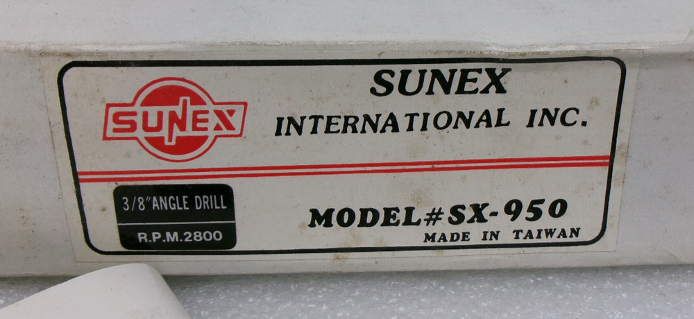 SUNEX 3/8" ANGLE DRILL MODEL: SX-950 #390B