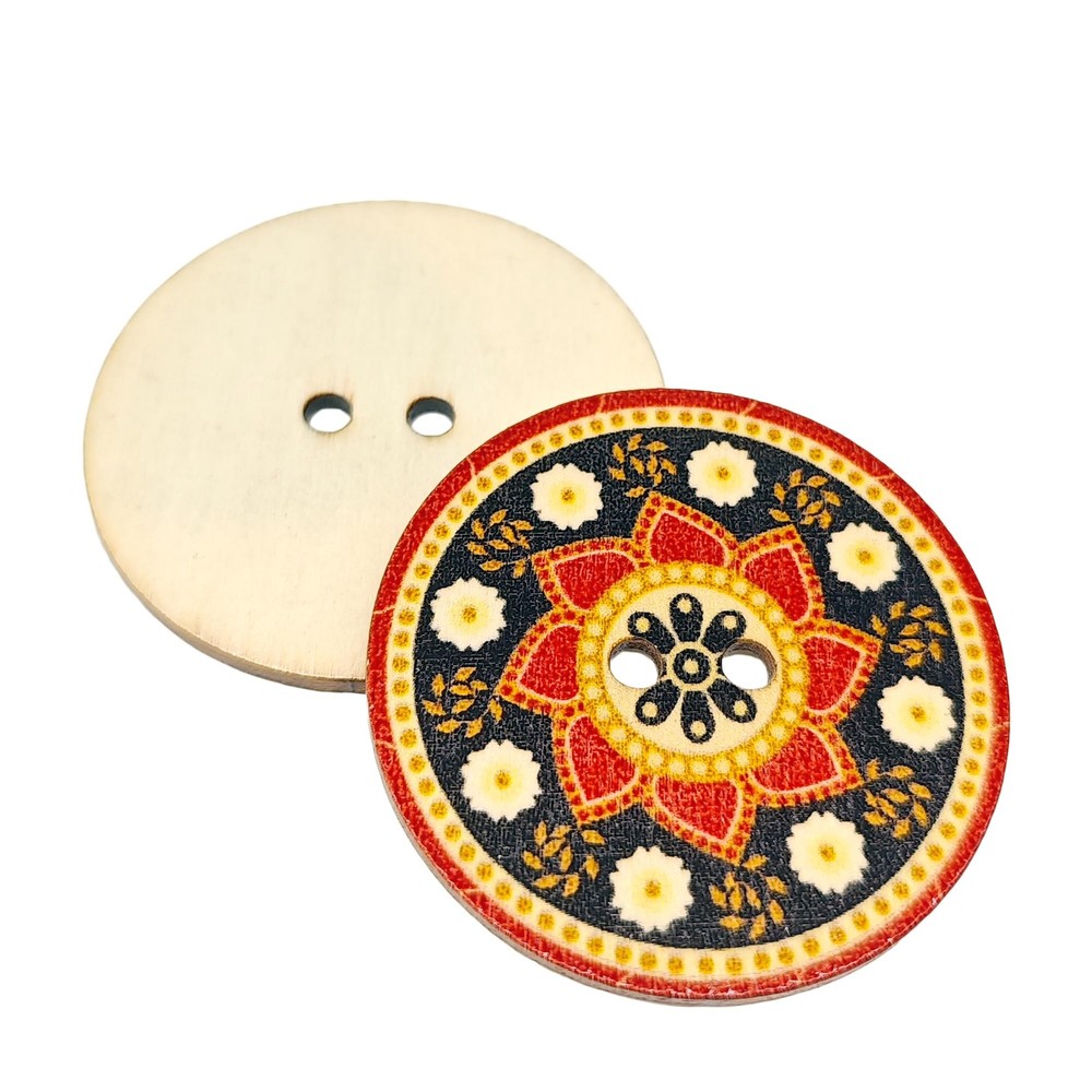 CANDEOLA 2" (50mm), Assorted (Mixed Random Vintage-Style Flower-Patterned)