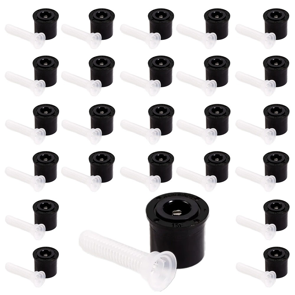 (25) Rain Bird 15F MPR Spray Nozzle 15' Full Circle (360°) Fixed Pattern Adj