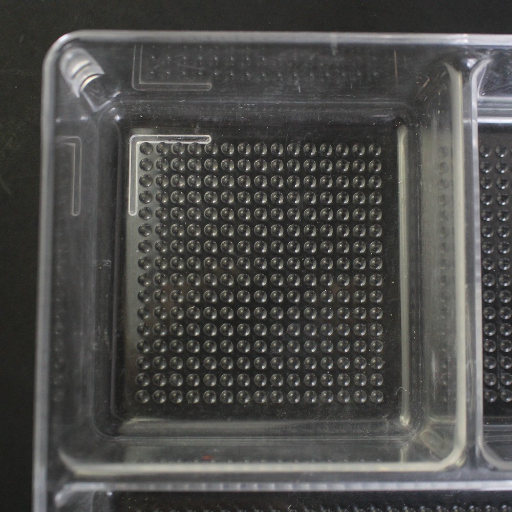 7 Section Square Clear Plastic Divided Tray For Crafts Organization
