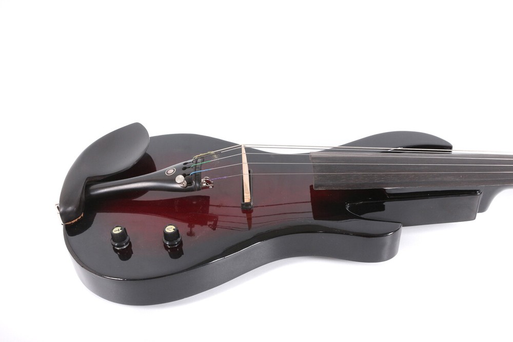 Advanced 5strings Electric Violin 4/4 Guitar Shape Nice Tone Free Case #EV20