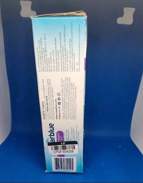 Clearblue Advanced Digital Ovulation Test (10 Tests) ~EXP: 12/2025 and 2026