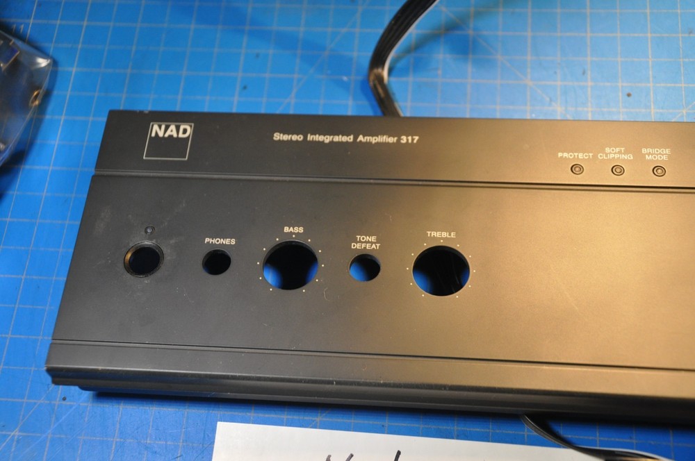 NAD 317 Integrated Amplifier Replacement Parts Front Face Plate Panel
