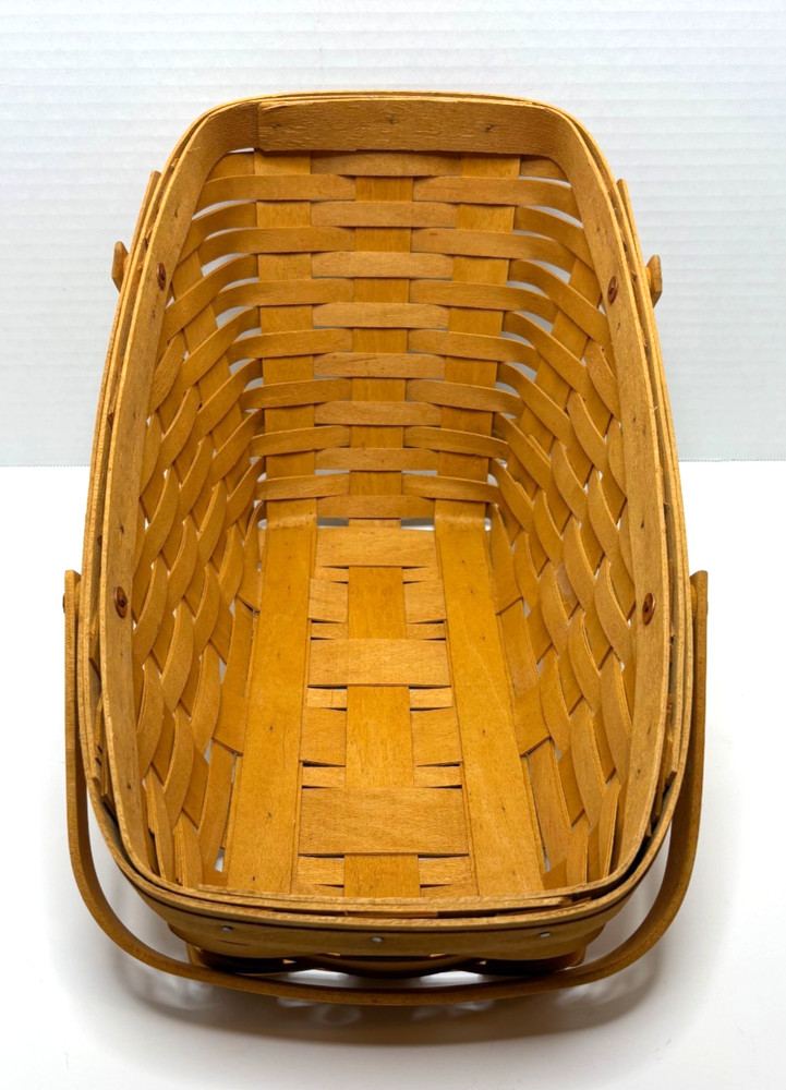LONGABERGER 1998 Large Vegetable Basket w/Paperwork