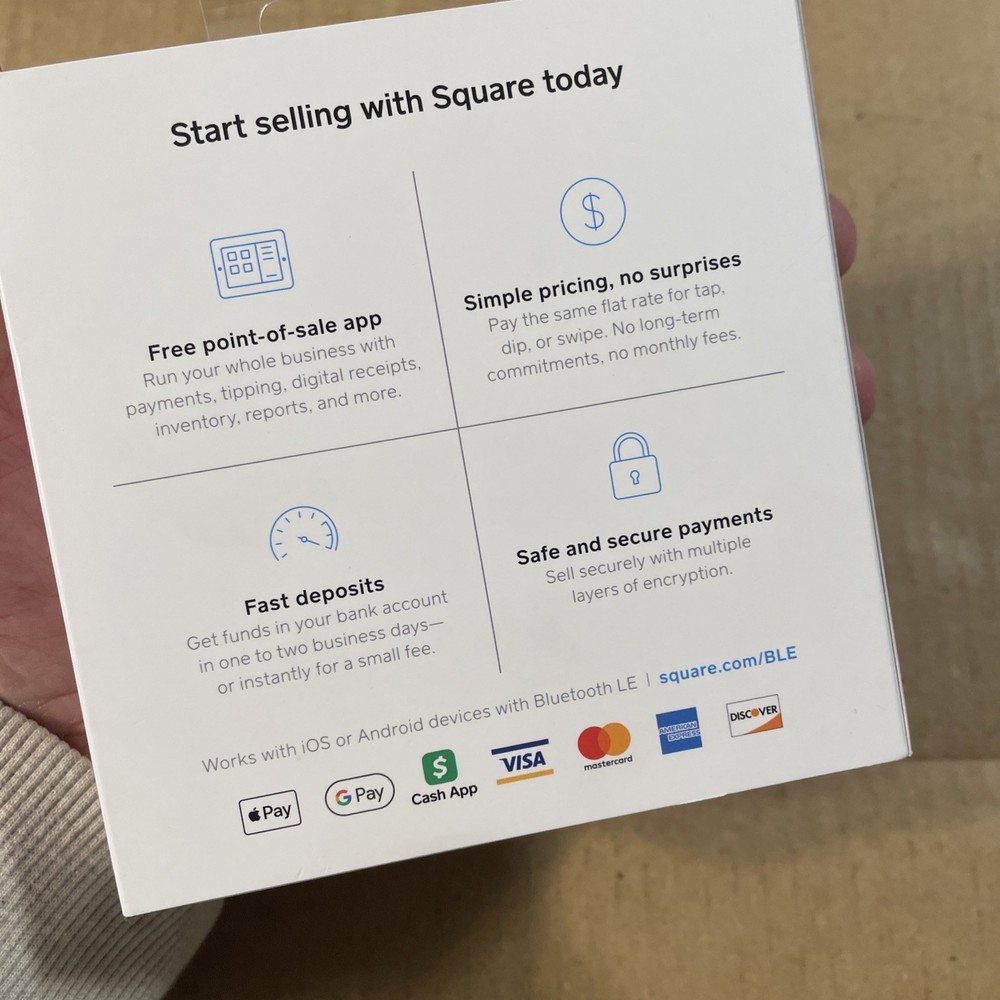 New Square Reader For Contactless + Chip & Magstripe Reader For iOS Or Android