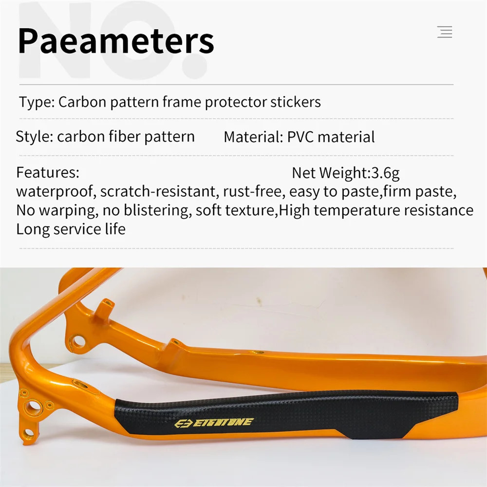 Bicycle Chain Protection Stickers MTB Frame Protector Scratch-Resistant Road