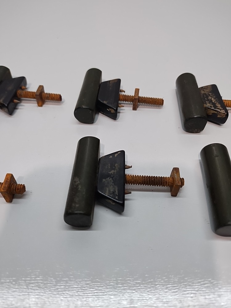 green bakelite door handles or drawer pulls