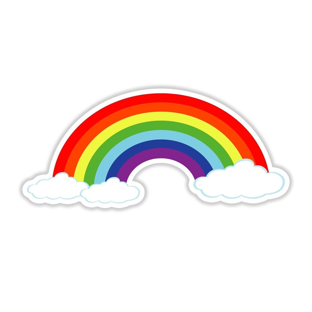 Rainbow Clouds Sticker Decal