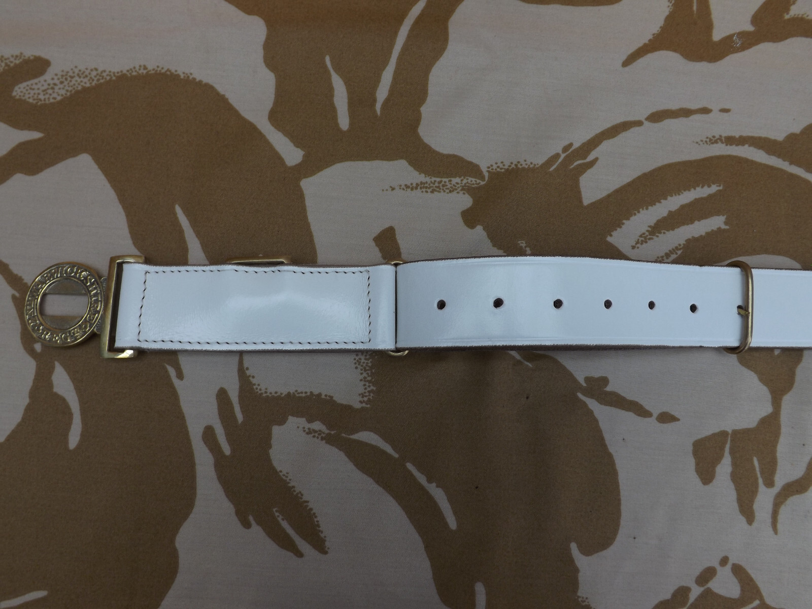 Repro 1870 Valise pattern White Leather Waist belt 24TH Foot Zulu war