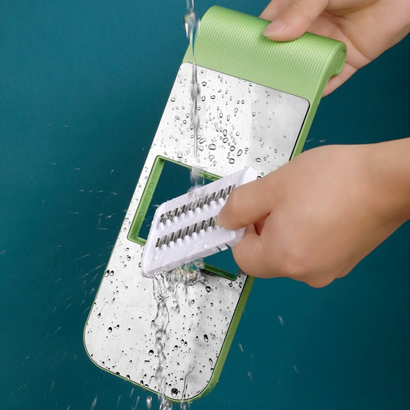 Multifunctional vergetable cutter slicer （5 blades/green）