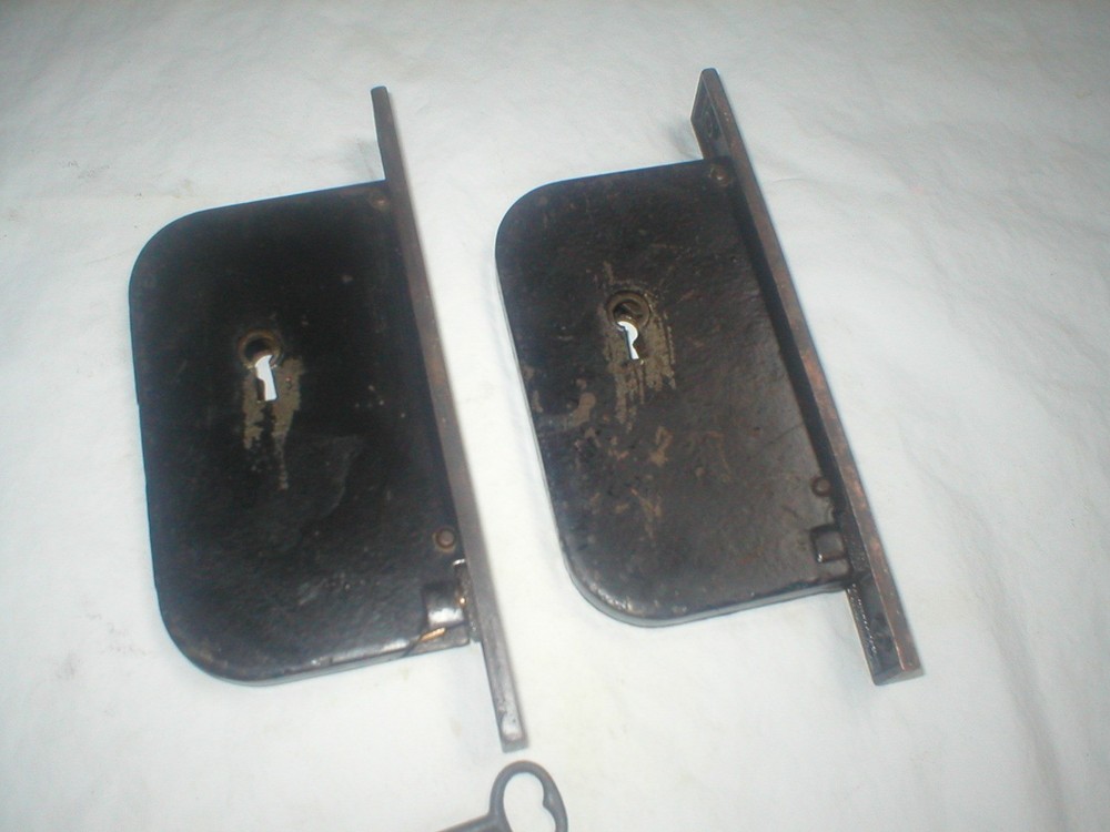 Antique Pocket Door Lock with key