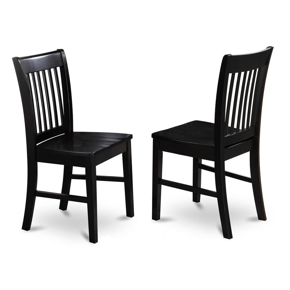 Dining Table- Dining Chairs, NOFK3-BLK-W