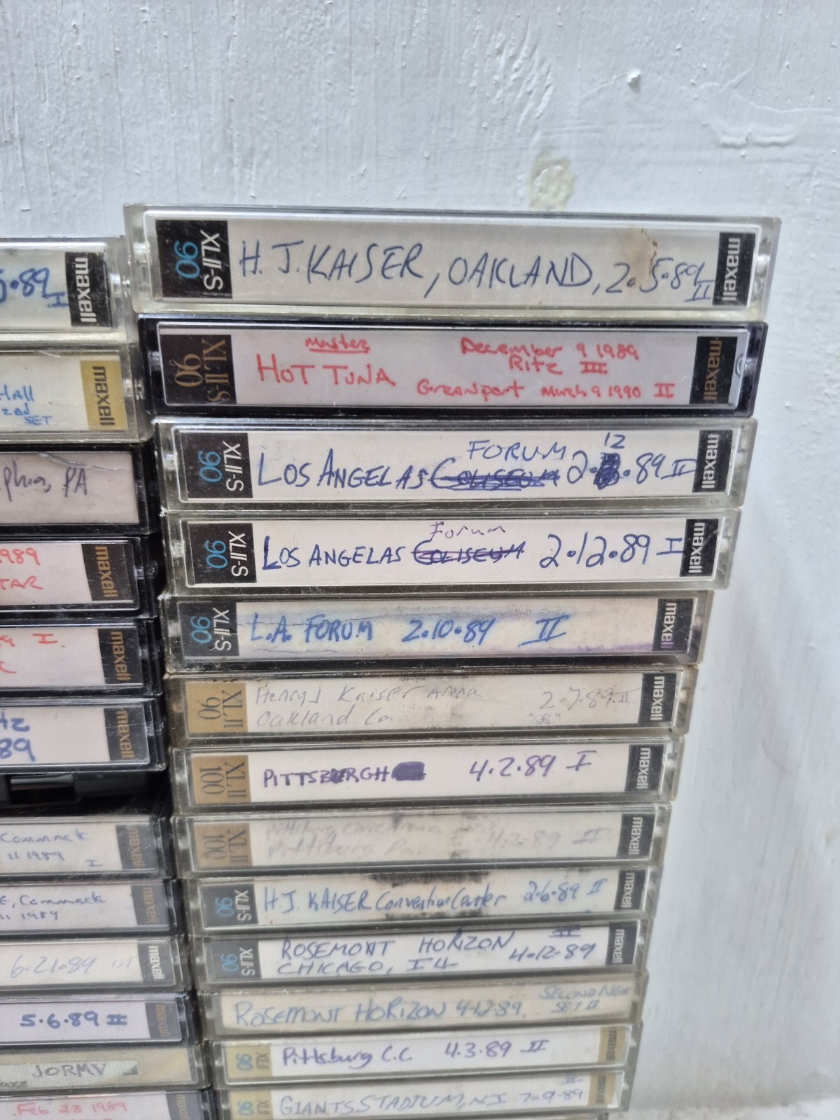 Lot Vintage The Grateful Dead & Others Cassette Tapes 1989 80s Concert Live