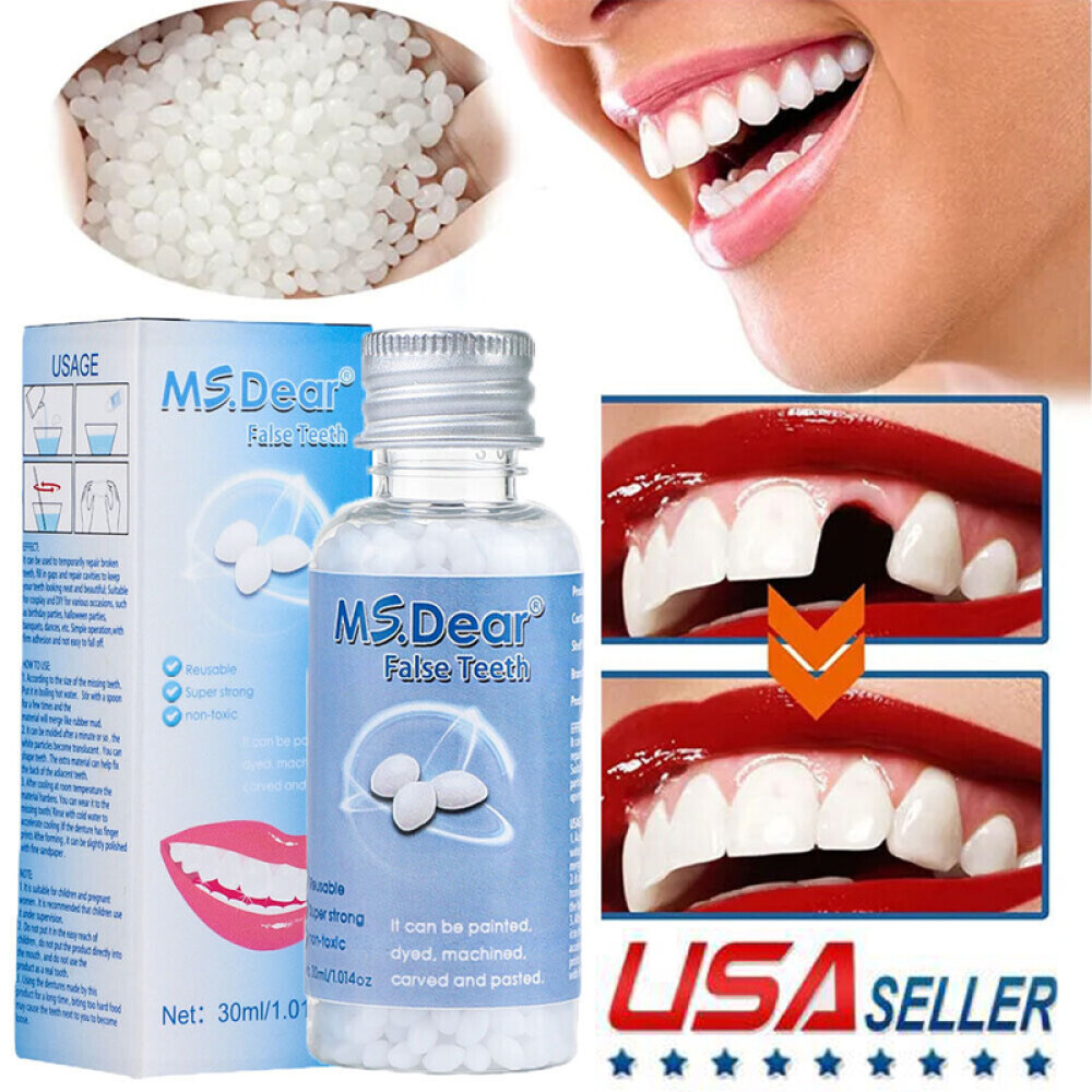 3/1x Tooth Repair Granules Temporary Reusable Moldable False Teeth Fitting Beads