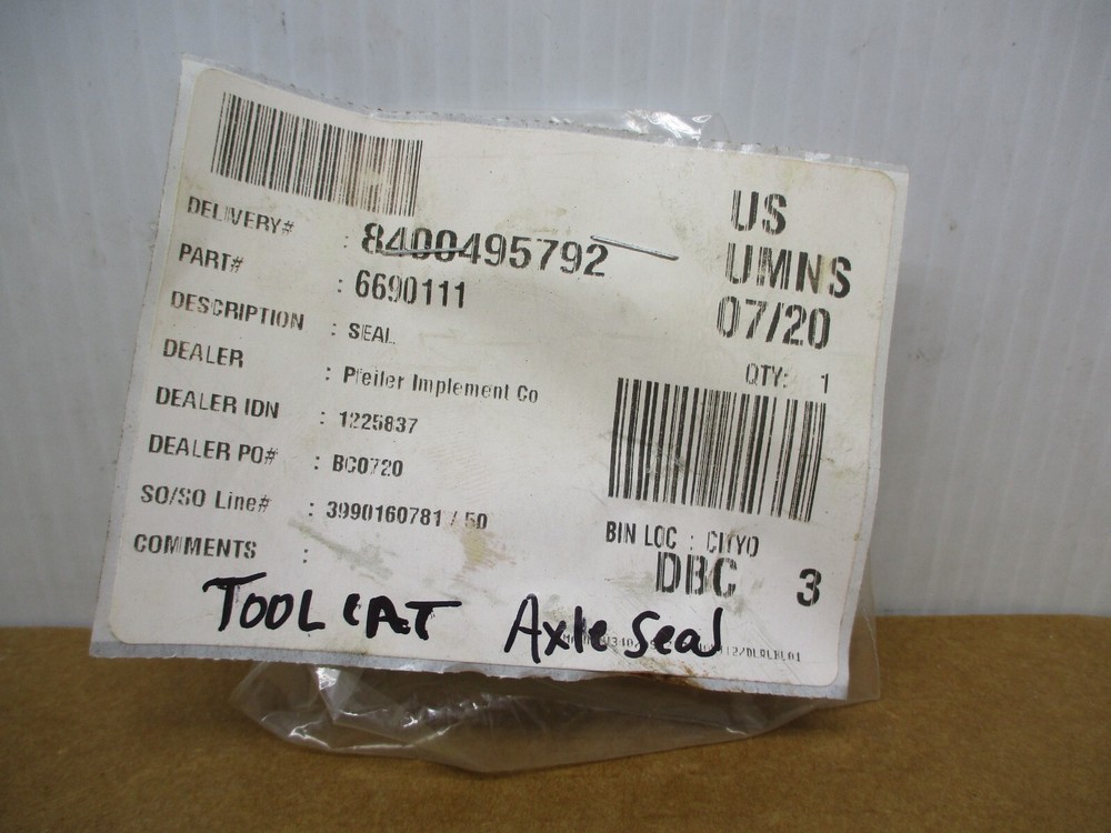 BOBCAT SEAL 6690111 O-RING