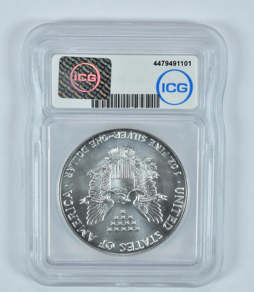1990 American Silver Eagle MS69 ICG