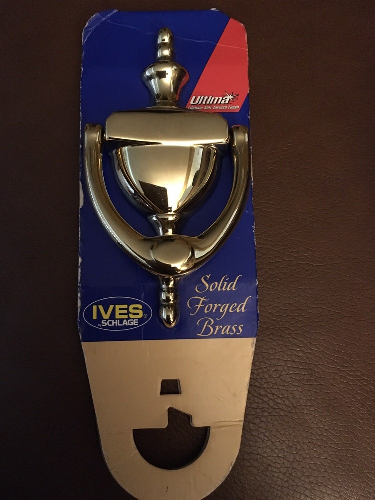 New Ives solid brass door knocker