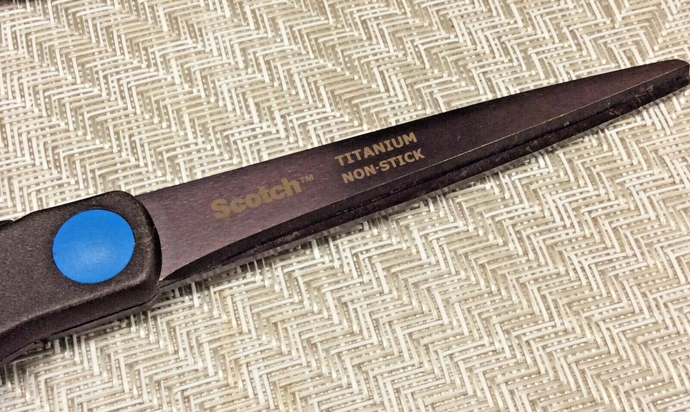 Scotch 8" Scissors Titanium Non-Stick Precision Ultra Edge Multipurpose SoftGrip