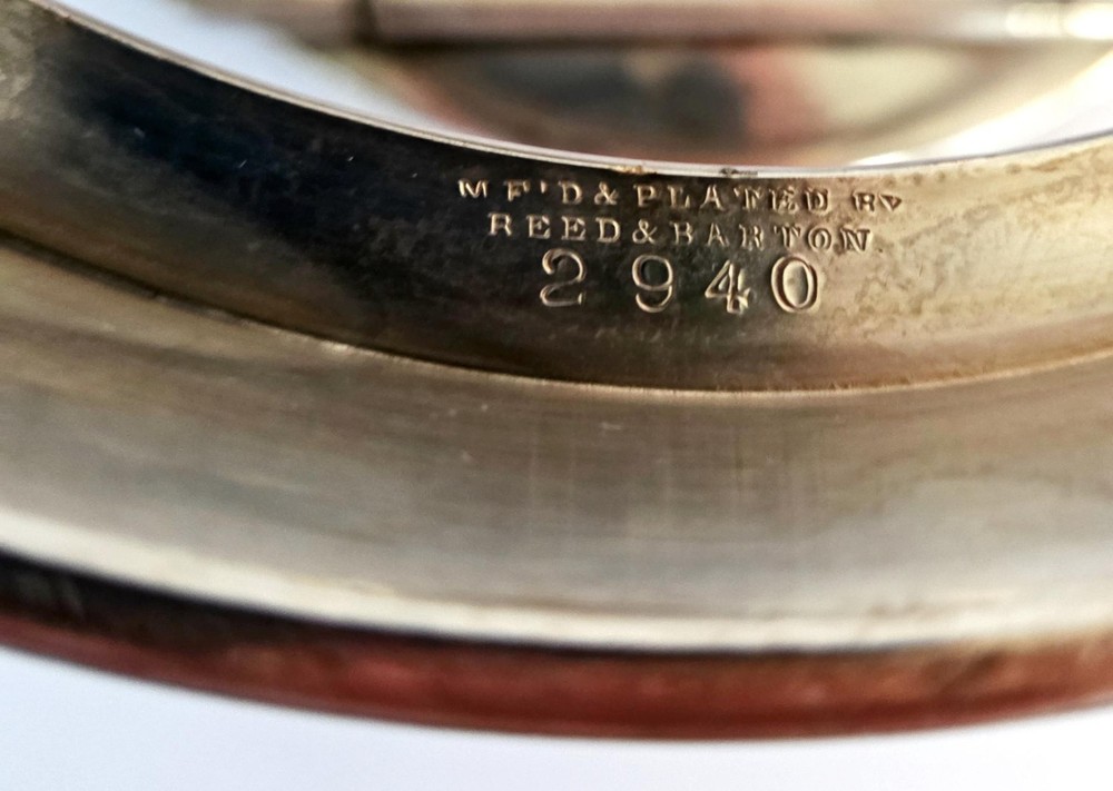 Vtg Warming Stand Reed & Barton, MFD & Plated Pattern #2940 No Flame Container