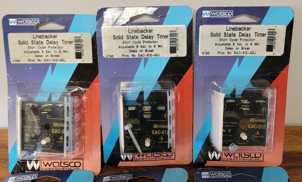 NEW Watsco Linebreaker Solid State Delay Timer 6sec to 8min Delay on Break