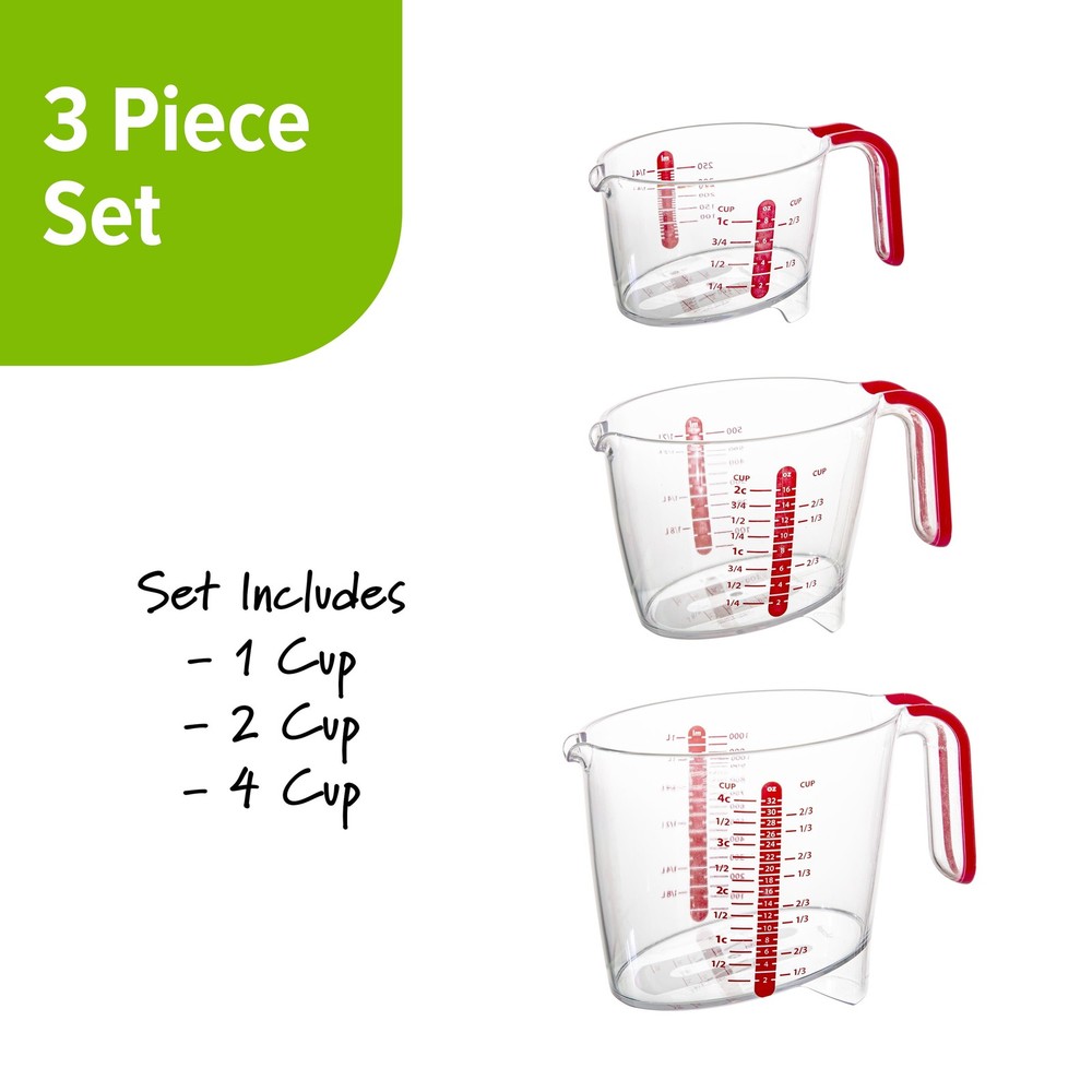 PrepSolutions 3 Piece Liquid Measuring Cup Set,NEW PRODUCT EXPLOSION