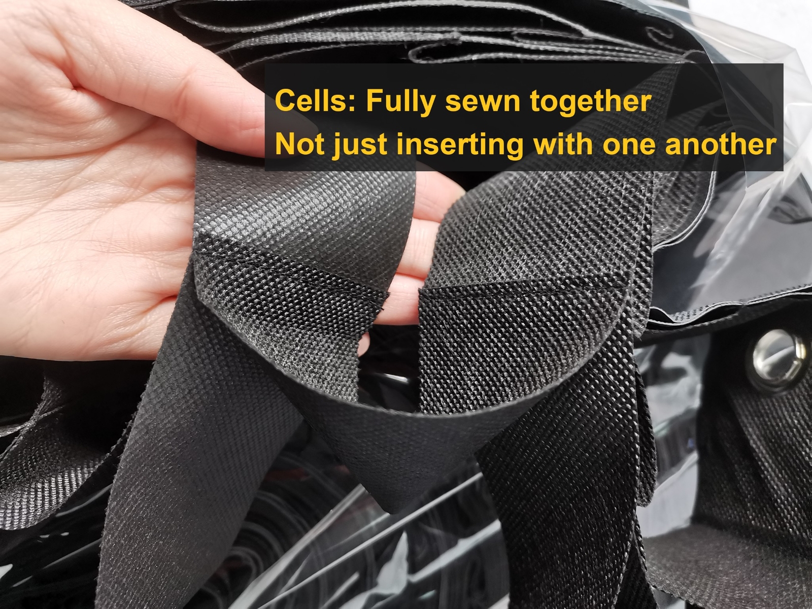 4x4' 48x48'' 120x120cm 50° Butterfly Flag Grids Fabric Eggcrate Fully Sewn