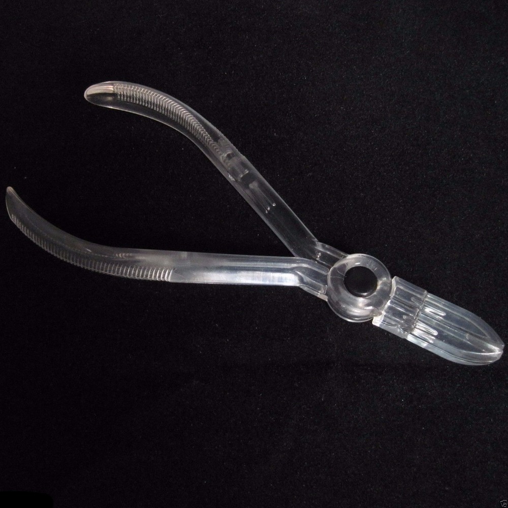 New 5 × White Disposable Piercing Closing Forcep Clamp Plier Tool Supply
