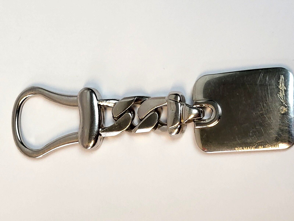 Signed Pedro Duran Spain SOLID REAL Sterling Silver 925 Keychain