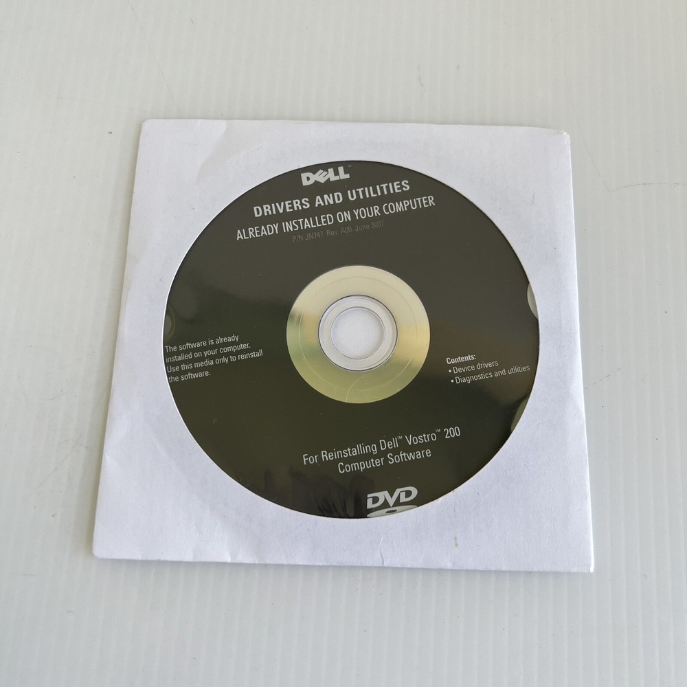 Dell Drivers and Utilities for Already Installed on Your Dell Pc (Software Disc)