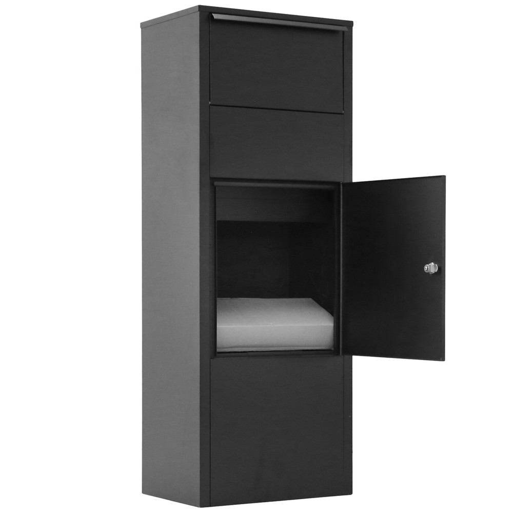 Parcel Delivery Drop Box for Porch Lockable Secure Storage Compartment Mailboxes