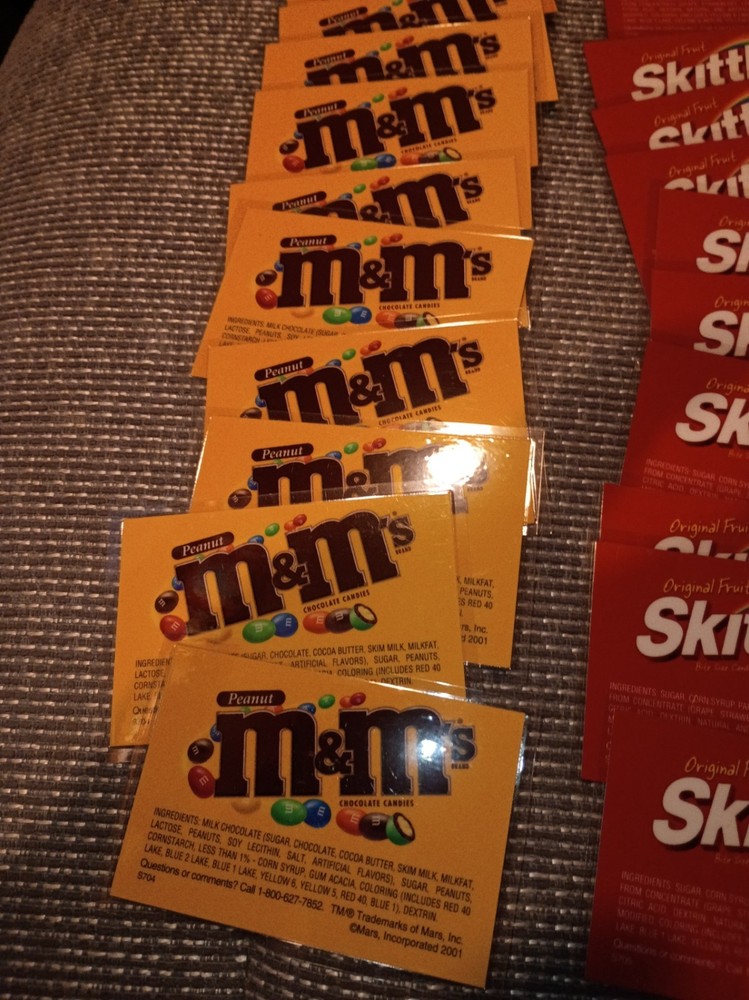40 Laminated Candy Labels