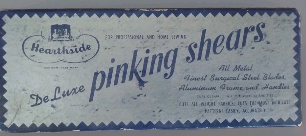Vtg Hearthside DeLuxe Pinking Shears No. 2003