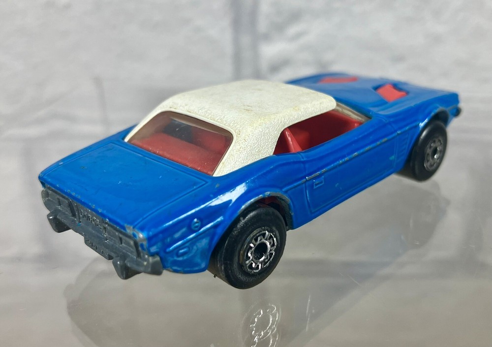 Matchbox Superfast No1 Dodge Challenger Light Blue And Red Inside Good Condition