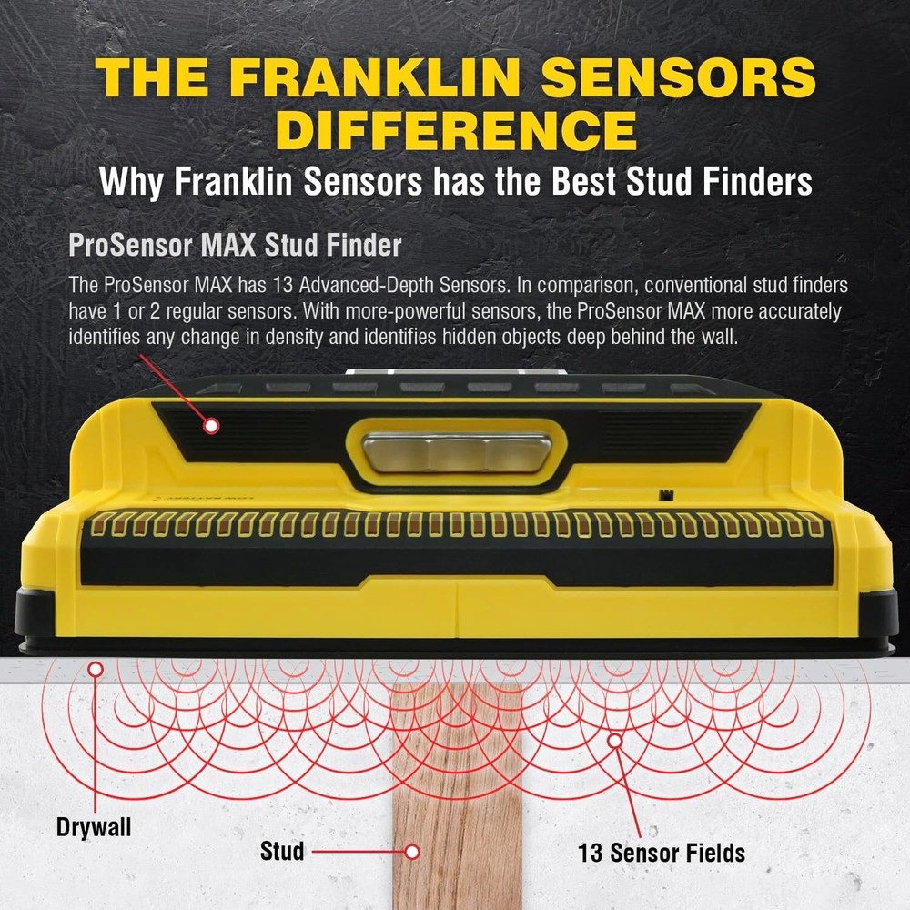 Maximize Your Detection: Franklin ProSensor MAX for Wood & Metal Studs