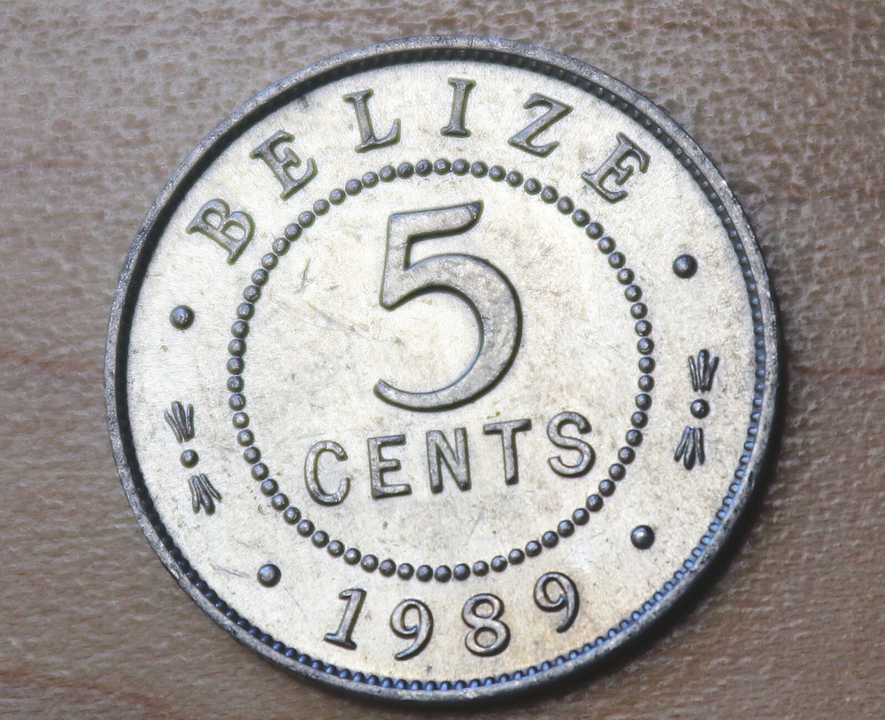 1989 Belize 5 Cents