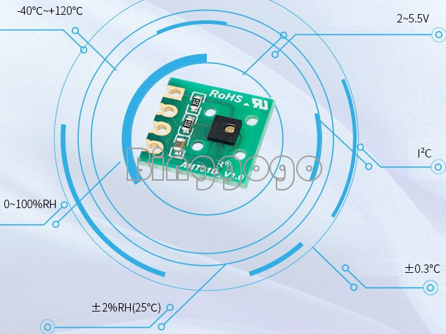 AHT21 Digital Temperature & Humidity Sensor Detection Module I2C Communication