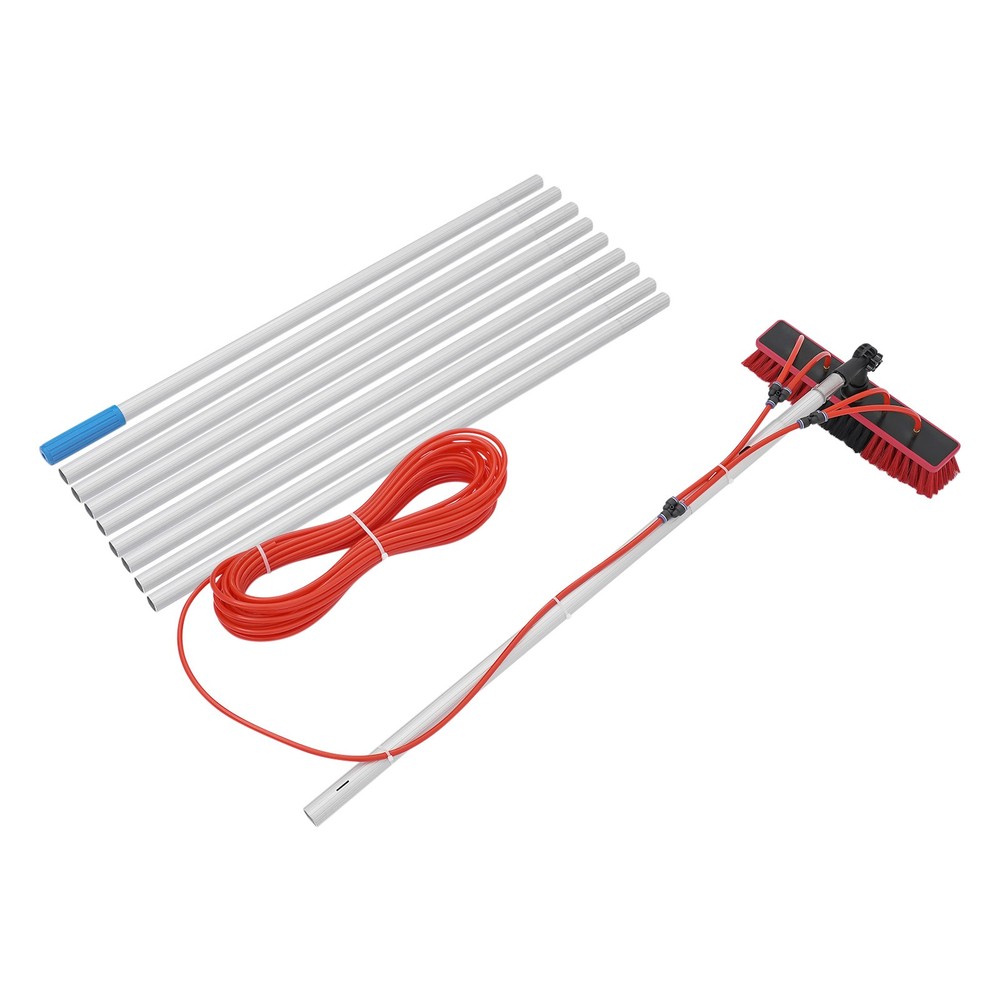 Solar Panel Cleaning Brush & Pole Kit Window Cleaner 10m Cleaning System