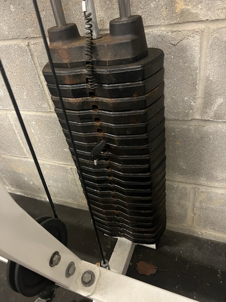 Parabody Smith Machine with attached Cable Machine + 4 Cable handle attachments