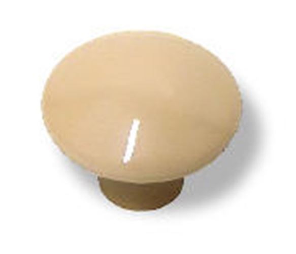 1-3/8" Round Ceramic Knob Almond