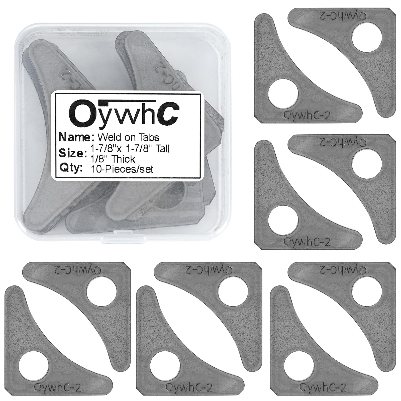 Weld on Tabs, Steel Shock Basic Gussets Weld Tab, Universal Weld on Tabs Axle...