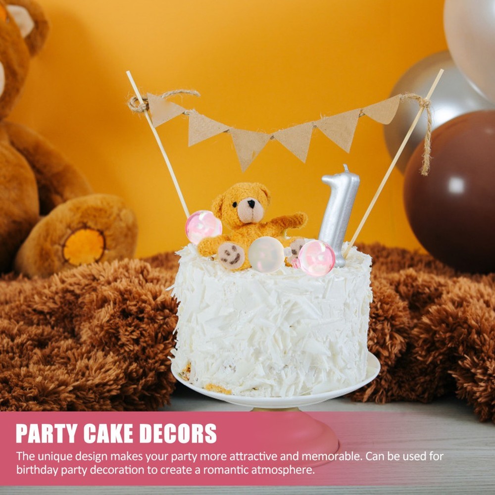 18 Pcs Cake Decorating Toppers Bubble Decorations for Party Balls Insert