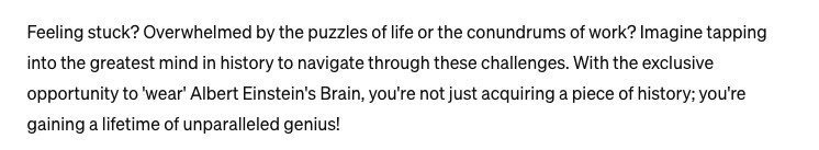 Feeling stuck? Try Albert Einstein's Brain - Works like magic