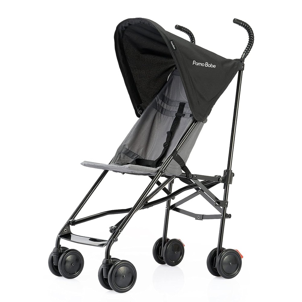 Pamo Babe Compact Fold Lightweight Umbrella Stroller (Black)