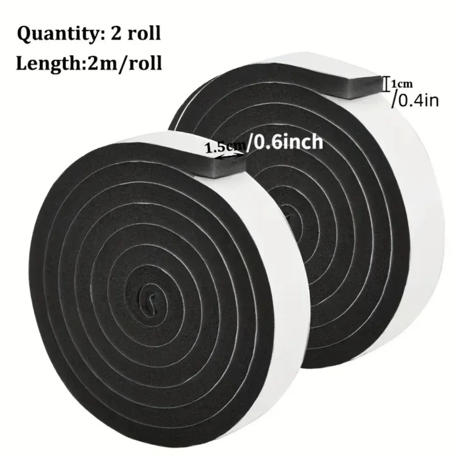 4m Foam Window Sealing Strip Weatherproof Soundproof Self Adhesive Tape