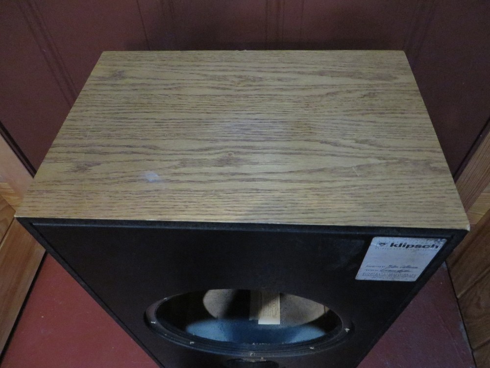 KLIPSCH KG4 Empty Speaker Cabinet - AS PICTURED -SEE PICS!!