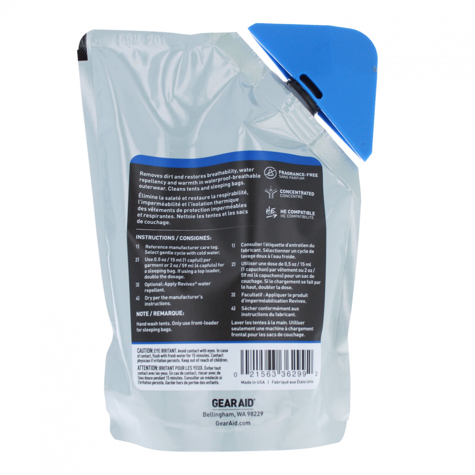 Gear Aid ReviveX Pro Cleaner 4x Concentrate Outdoor Equipment Clothing - 12 oz