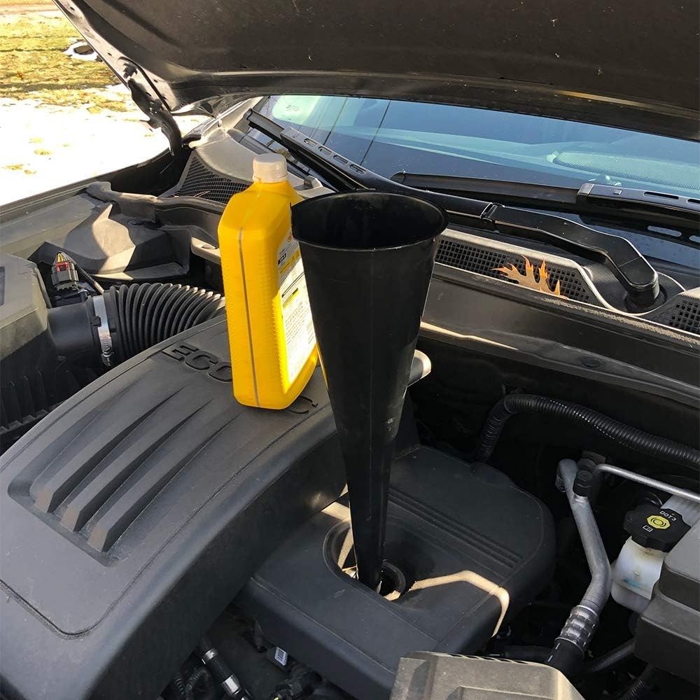 75-068 Long Neck Plastic Funnel - 2 Quart